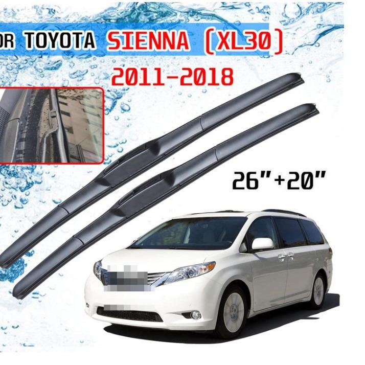 Three-stage wipers for Toyota Sienna XL30 2011-2018 automotive windshield wipers