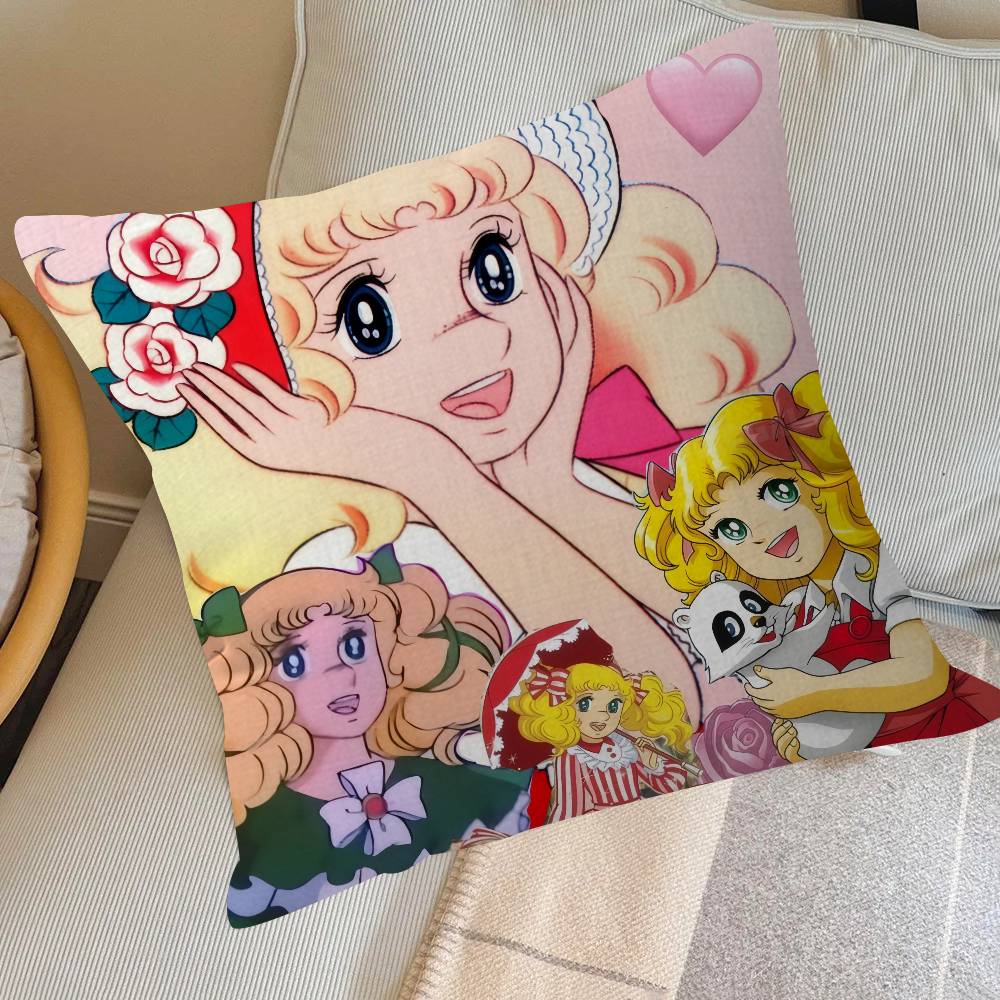 Anime Candy Candy Cushion   Cushion Cover Car Throw Pillow Case For Sofa Car Christmas Gift