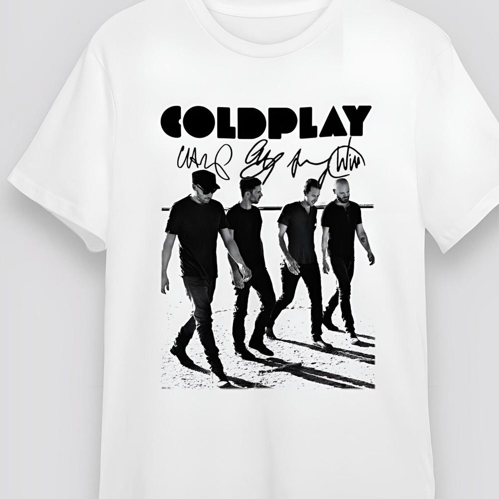

Подарок для фанатов группы Coldplay Хлопок Белый Все размеры Унисекс Футболка TT027 Унисекс Футболка M