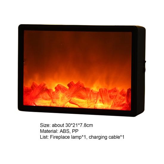 Dekoratives Kaminlicht Realistische Flamme Langlebige LED Simulationsbeleuchtung Kamindekoration für Zuhause