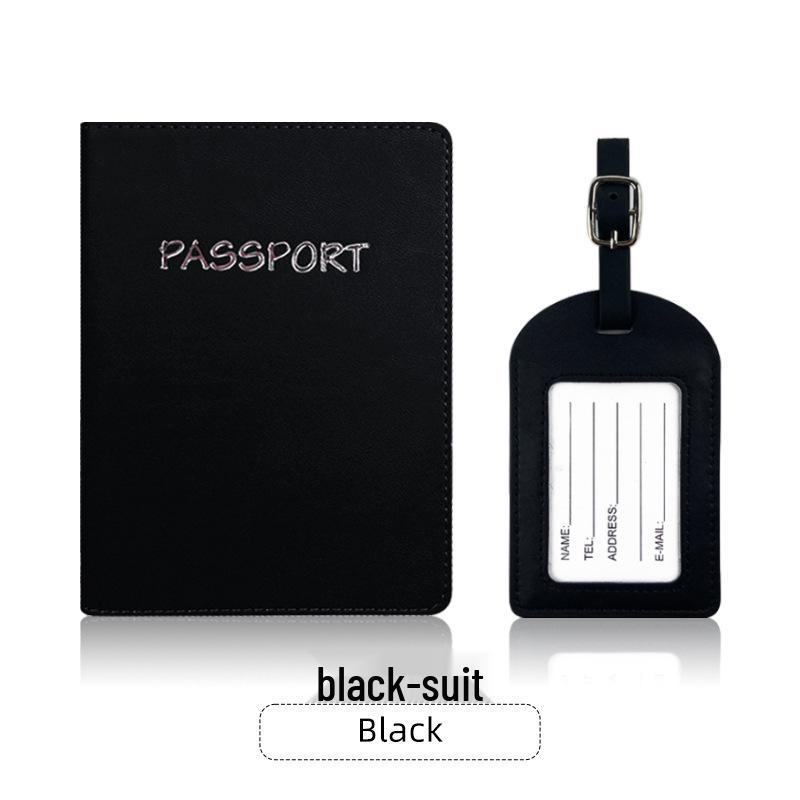 Spot PU Leder Passhülle & Gepäckanhänger Set - Anpassbares Reisegeschenk mit Logo-Option