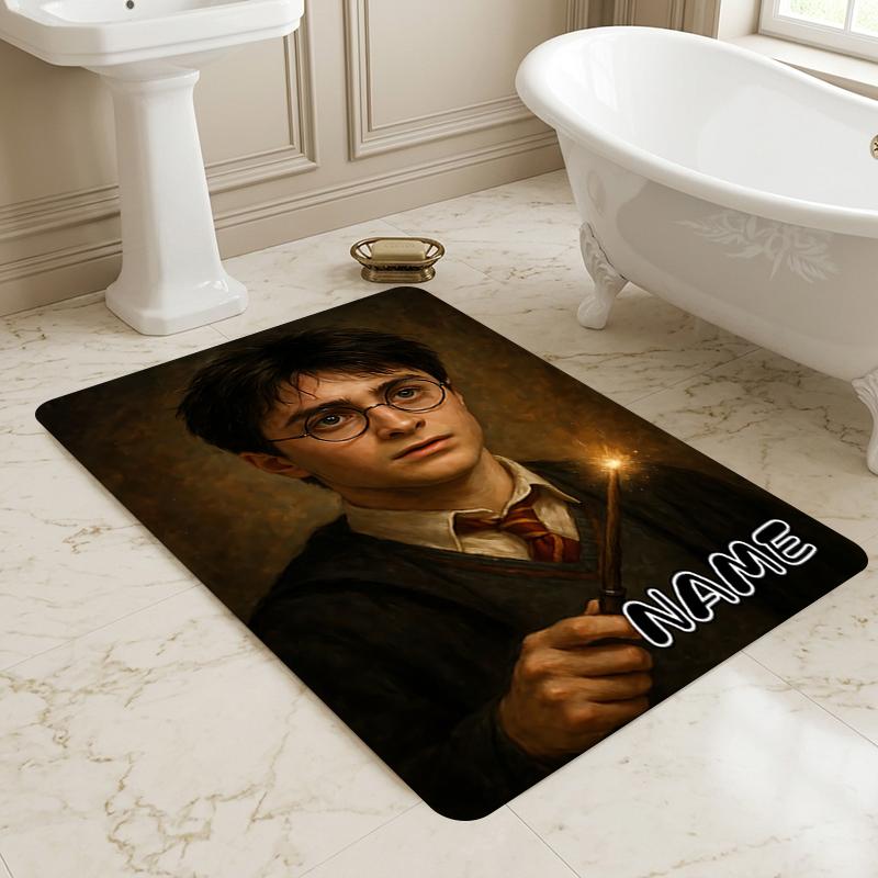 Custom Name Magic Moment Living Room Non-Slip Area Rug Soft Carpet for Bedroom Kids Playroom Sofa Office Home Decor Doormat