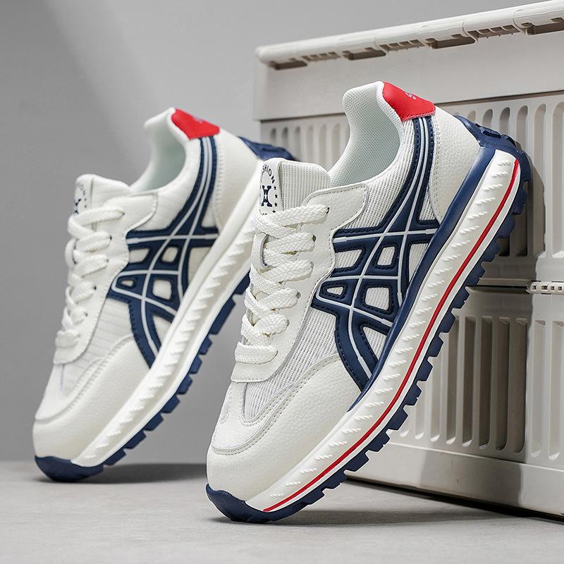 Retro Lightweight Casual Dad Shoes Four Seasons New Korean Version Platform Sports Shoes Round Head Lace-up Casual Sports Shoes