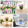 5Pcs Metal Hanging Flower Pots Hook Bucket Garden Planter Pots With Drainage Hole Balcony  Garden Office Planter Home Decor