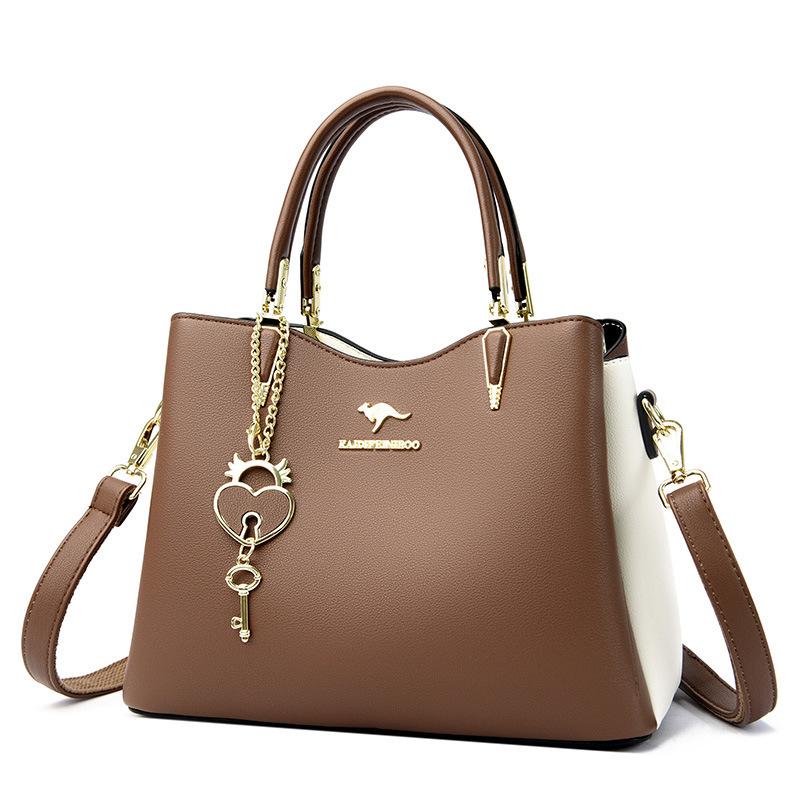 Nová Jednoduchá a Všestranná Dámská Kabelka Manželka Středního Věku Taška Přes Rameno Crossbody