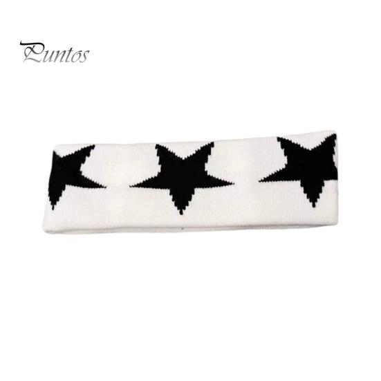

Повязка на голову для йоги износостойкая нескользящая супер мягкая пятиконечная звезда с узором унисекс повязка на голову аксессуары для волос белый