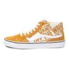 Vans Sk8 Reissue All Over Logo Mid-Top Skate Shoes Unisex Skate Shoes Yellow VN0A391FTY7