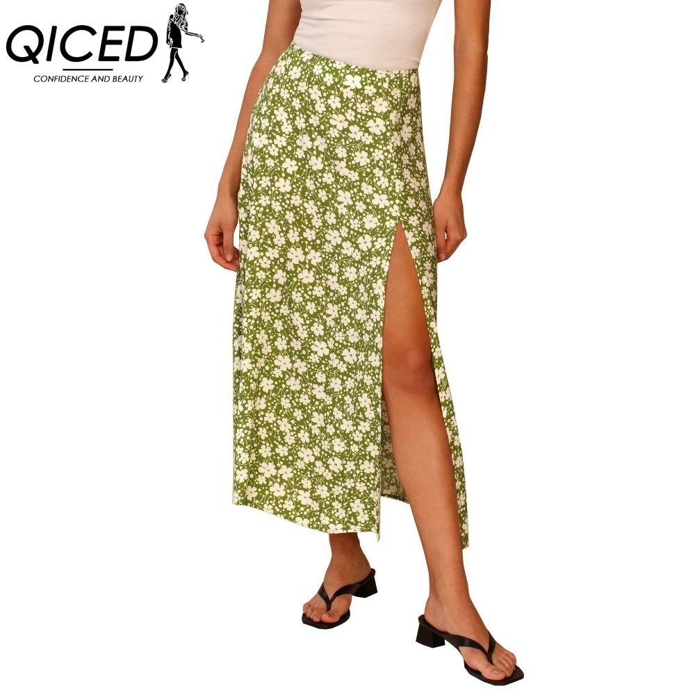 QICED Damenmode Lässig Sommer Frühling Rock