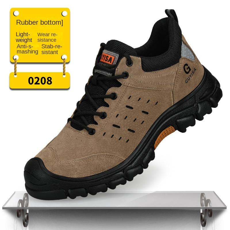 Labor Insurance Shoes Men's Anti-smashing and Anti-piercing Welder Shoes Wear-resistant and Anti-scalding Safety Protective Shoes