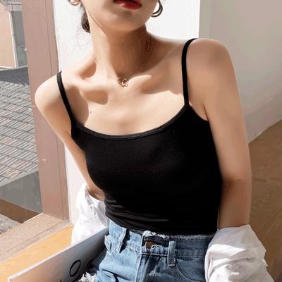 Elegance Stylish Vest H715 Black and White Modal Bottoming Small Camisole Undershirt Women Inside The Beauty Back Summer Sexy Outside The Design Sense