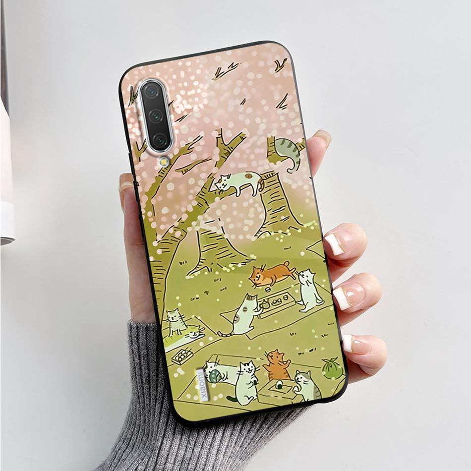 Für Xiaomi Mi 9 Hülle Mi 9 Lite Rückseite Cartoon Dünn Weiches Silikon Funda für Xiaomi Mi 9 SE Mi9 Mi 9Lite Mi 9SE Stoßfest Capa