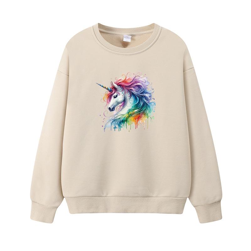 Iron On Transfer Beautiful Unicorn Stickers Diy Hoodies Jeans T-Shirt Heat Trnasfer Clothes Stickers Custom Iron-On Patches