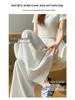 Women's Spring 2026 High-Waisted Lace-Up Wide-Leg Pants - Slimming, Casual, Floor-Length Scythe Style