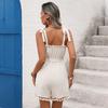 Women's Summer Romper Sleeveless Loose Linen Mini One Piece Jumpsuit Beach Outfits Travel Vacation Clothes