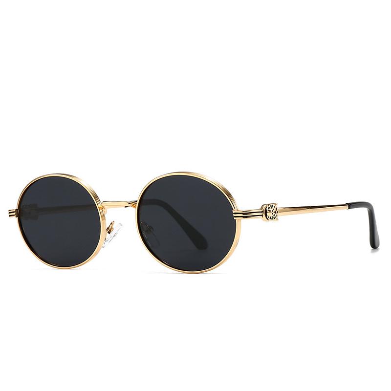 

Luxury Designer Sunglasses for Men Women Vintage Leopard Oval Party Shades Trendy Outdoor Travel Glasses Fashion Brand