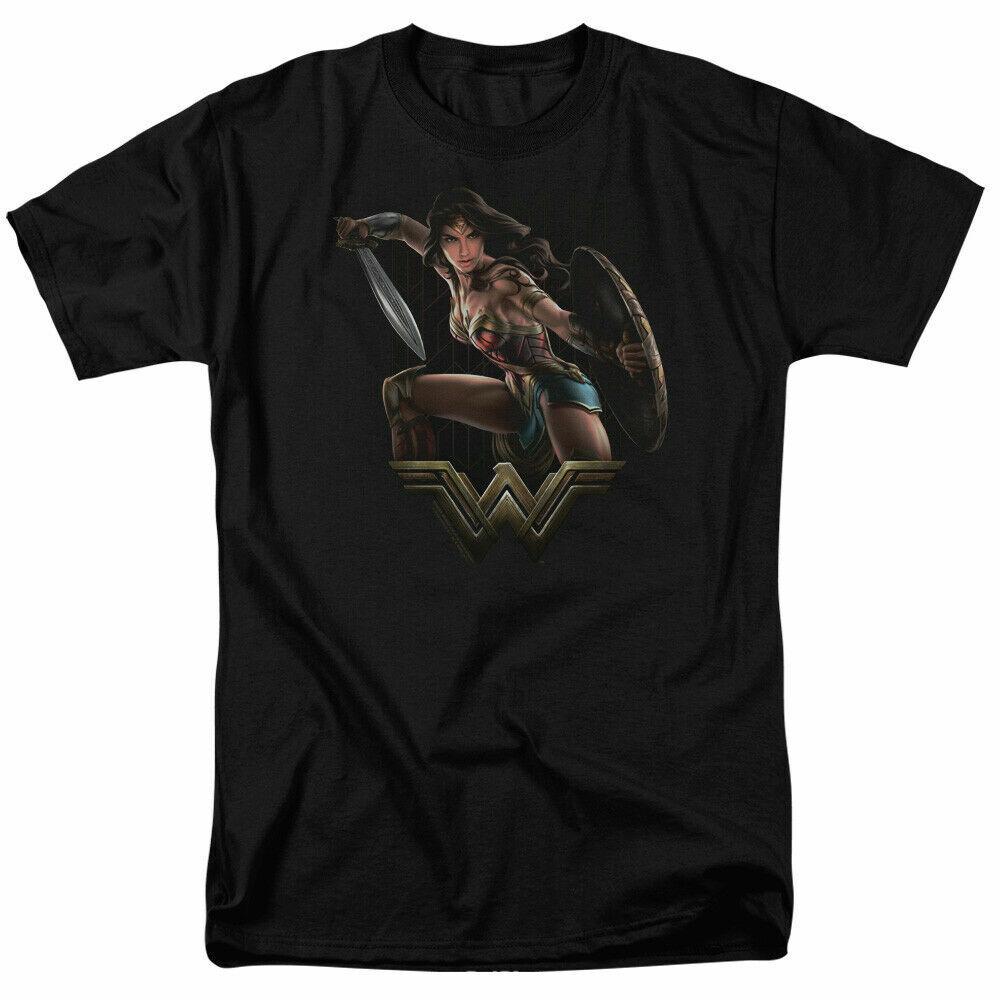 

Классическая футболка Wonder Movie Fight Comic Book Hero, черная футболка унисекс