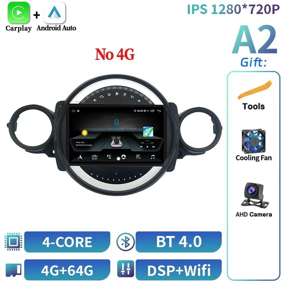 Android 14 For BMW Mini Cooper R56 R60 R51 2006-2014 Car Radio Multimedia Navigation 4G Wireless Bluetooth Carplay Screen Stereo