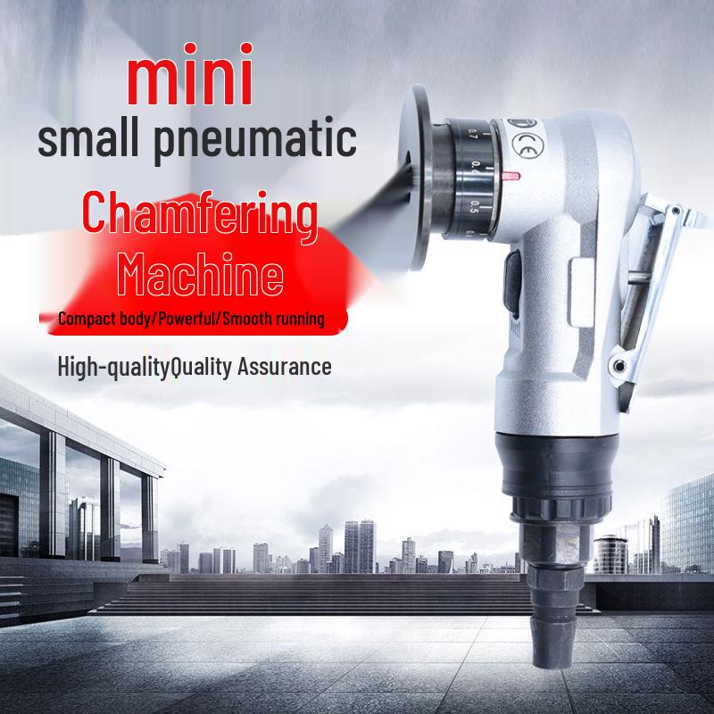Handheld 45° Pneumatic Chamfering Tool for Metal Deburring and Grinding
