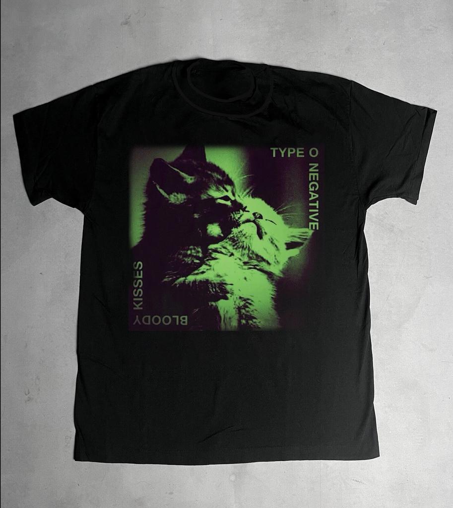 Bloody Kisses Type O Negative Cat Short Sleeve Black S-2345XL Unisex T-Shirt