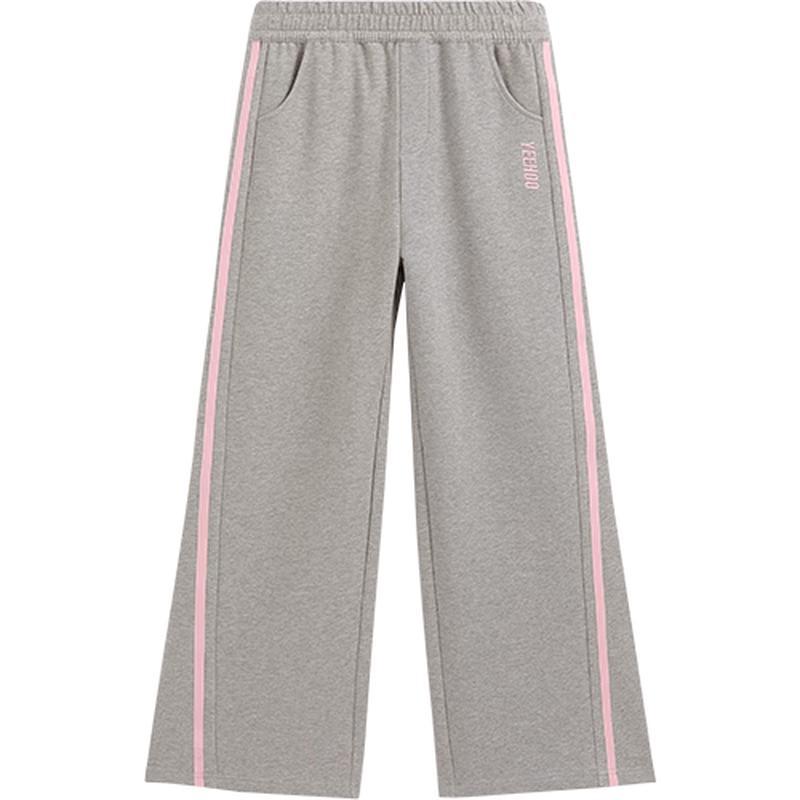 YEEHOO Girls Loose Wide-Leg Sweatpants 110