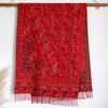 Scarf women's outer with ethnic style imitation cashmere shawl desert seaside travel warm cashew flower scarf thin