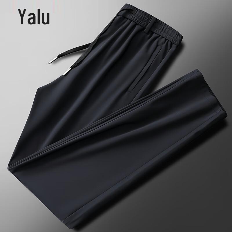

Yalu Men s Milk Silk Straight Leg Casual Pants XL