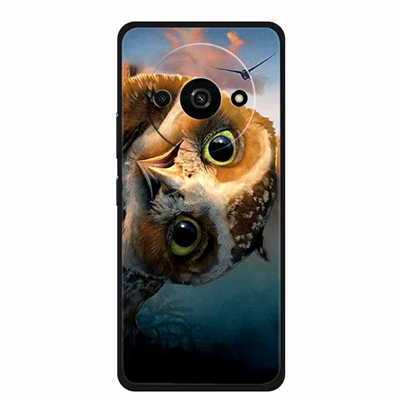 For Xiaomi Poco C61 Case Cool Animal Soft Silicone TPU Phone Case Back Cover for PocoC61 Shockproof Lovely Cat Protective Cover