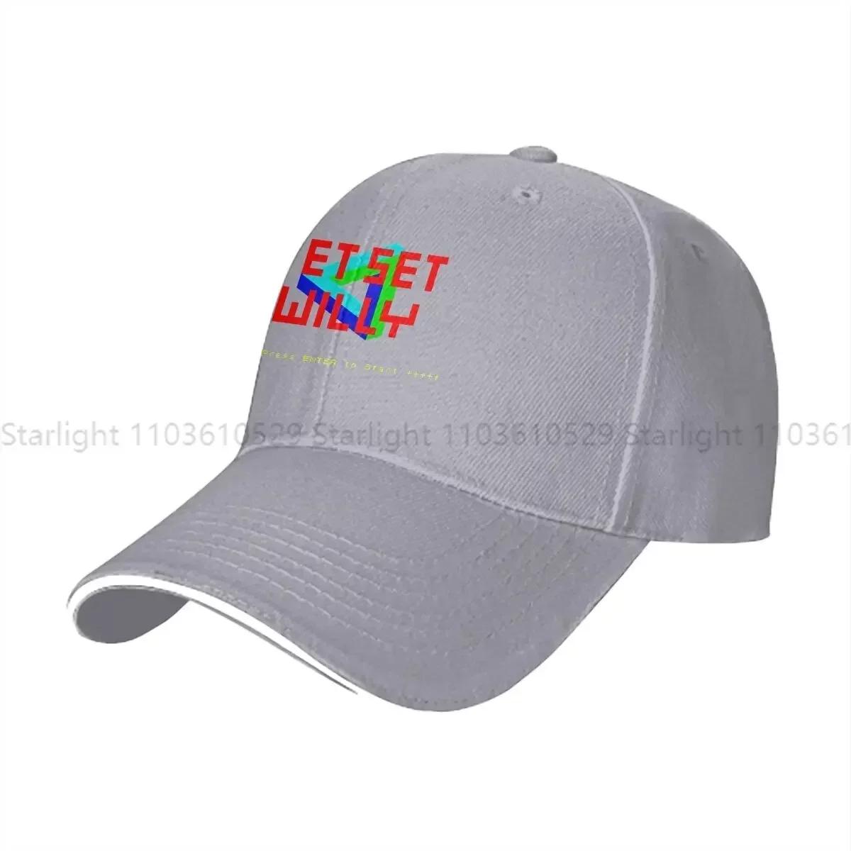 

Summer Cap Sun Visor Jet Set Willy ZX Spectrum Title Hip Hop Caps Commodore C64 Cowboy Hat Peaked Hats One Size