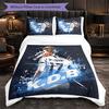 Kevin De Bruyne 3-teiliges Bettwäsche-Set Weiches Bettbezug-Set mit Kissenbezügen Bedrucktes Schlafzimmer-Deko-Set für Zuhause