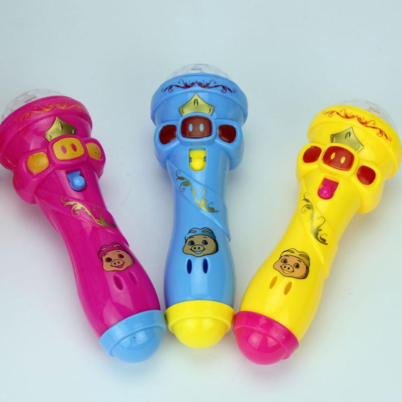 Children's Starlight Microphone Toy: Magical Flashing Wand with Starry Projection
