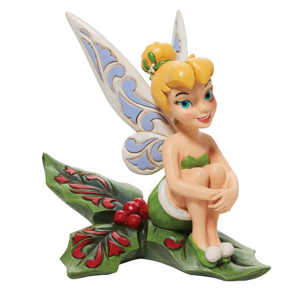 Enesco Tinkerbell auf Stechpalme x H13 x T16cm DTR6010874 Statue/Figur "Disney Traditions" B9.5
