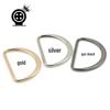 Zinc Alloy Flat D-Ring: High-Quality Semicircular Metal Bag Buckle