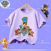 1-12 years old summer Polyester T-shirt for PAW Patrol children's short-sleeved casual top for girls and boys with cartoon print