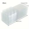 6/18/48Pcs Wax Melt Molds,Aromatherapy Candle Making Silicone Mold PVC Flip Plastic Box Square Paraffin Packing Box