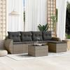 VidaXL Garden Lounge Set with Cushions 6 Pcs, Patio Sofas, Patio Furniture Set, Outdoor Furniture, Grey 3253637