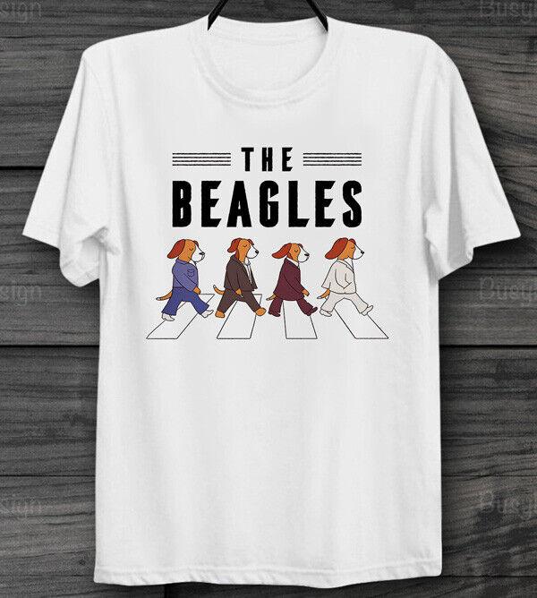 

The Beagles Собака Бигль Смешная Футболка Постер Унисекс Мужской и Женский Топ M