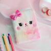 Cat Shaped Tie-dyed A6 Stationery Students Gift Notebook Hand Account Book Diary Book Pocket Book