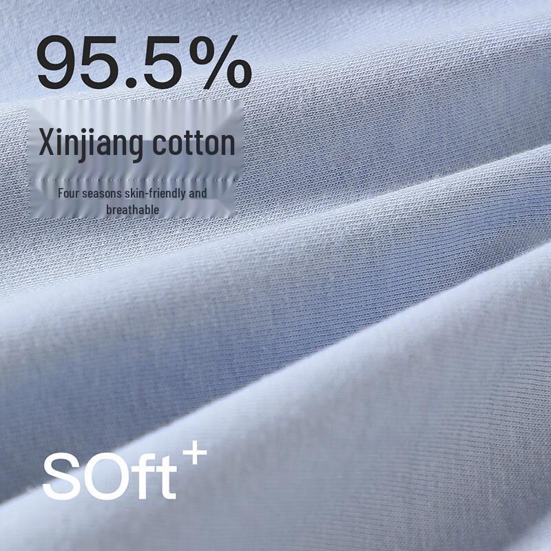 Fenteng Men's Antibacterial Xinjiang Cotton Boxer Briefs 4-Pack