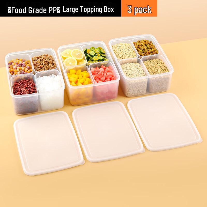 4-Compartment Condiment Organizer Boxes