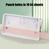 Paper Puncher Punching Machine 2 Holes Punch Portable Paper Punch Manual Puncher Office School Supplies for Student