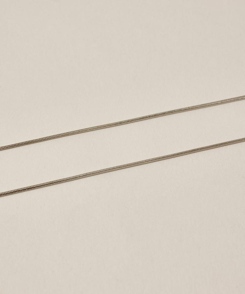 Novice Tokyo Slim Round Chain Necklace Thin Round Chain Necklace [Stainless] / Silver