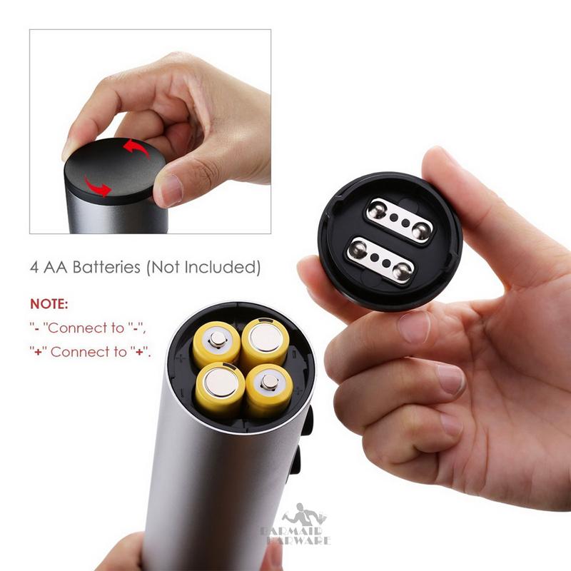 Automatic Wine Beer Bottle Opener Corkscrew Kit Electric Corkscrew With Foil Cutter 3 Color