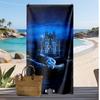 Toalla de Playa Impresa del Inter de Milán Secado Rápido Toalla Suave Manta de Playa Rectangular Grande Portátil para Viajes Piscina