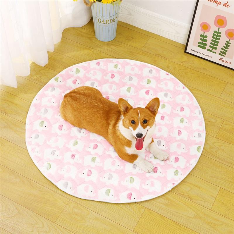 Four Seasons Universal Waterproof Dog Mat, Round Machine Washable Urine-proof Mat, Non-slip Breathable Car Mat, Recycled Pet Mat