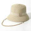 Hot Selling Chain Straw Hat High Quality Webbing Letter Design Top Hat Outdoor Shade Concave Top Beach Cap