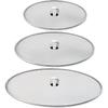Antallcky 3 Pack Grease Splatter Screen for Frying Pan with Fold Flat Knob-Grease Splatter Guard Shield-No Cooking Oil Mess–No Burns–Ultra Fine