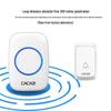 Dual Receiver & Transmitter Wireless Doorbell for Home - Waterproof, Flashing, Battery-Powered, No Plug-in Needed.