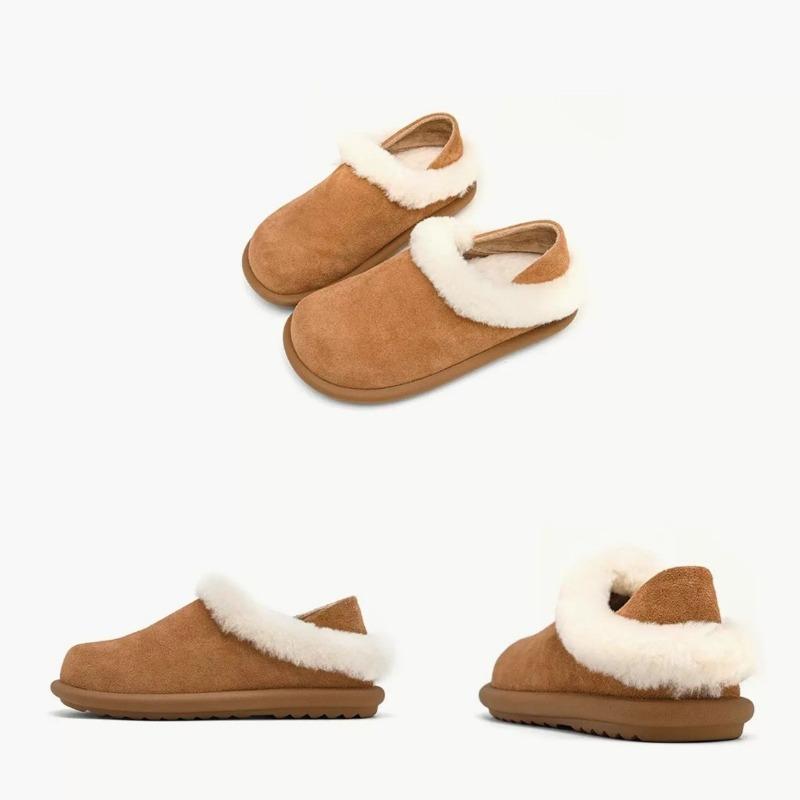 Cowhide version~ thick-soled two-wear women's winter new velvet snow boots fluffy shoes warm cotton shoes
