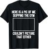 T-shirt Unisexe Drôle Entraînement Musculation Fitness I Image Sauter la Salle de Sport Cadeau