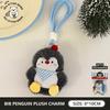 Decorative Soft Plush Plush Penguin Charm Hanging Loop Key Ring Pendant Decor Blue Accents Lightweight Bag Keychain Couples Gift